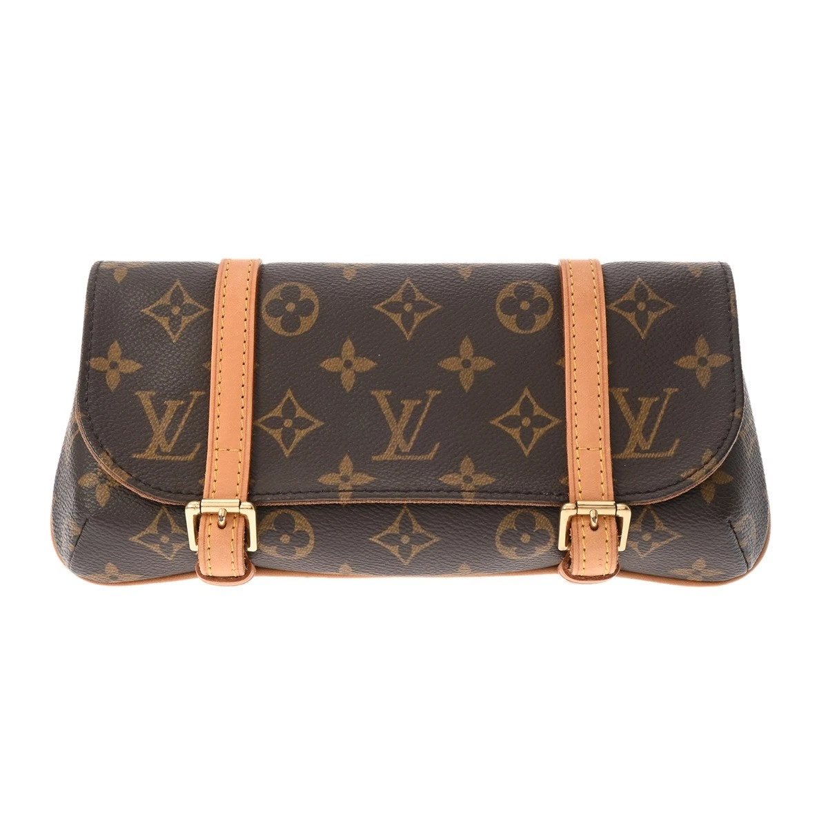 Vuitton — Louis Vuitton Pochettemareru M51159 Shoulder Bag Monogram Canvas Brown #WB2989