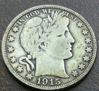 US 1915 Barber Half Dollar  **
