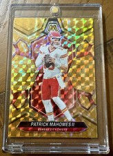 Patrick Mahomes RARE GOLD REFRACTOR PRIZM INVESTMENT CARD MOSAIC SSP CHIEFS MINT