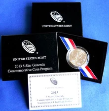 2013-D FIVE STAR GENERAL COMMEMORATIVE UNCIRCULATED HALF DOLLAR-RARE LOW MINTAGE