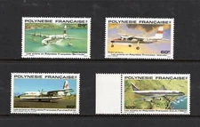 R4251   French  Polynesia  1979    aviation  airplanes  SHORT-SET   4v.   MNH