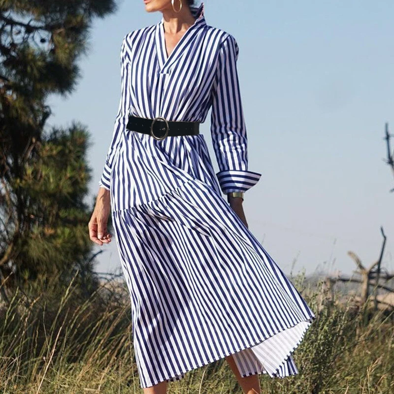 Striped 2025 office dress