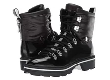 Sigerson Morrison 263181 Womens Lace Up Macre Combat Boots Black Size 37 M