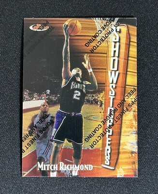 1997-98 Topps Finest Mitch Ritchmond 180 Show Stop  Basketball Card Kings w/Peel
