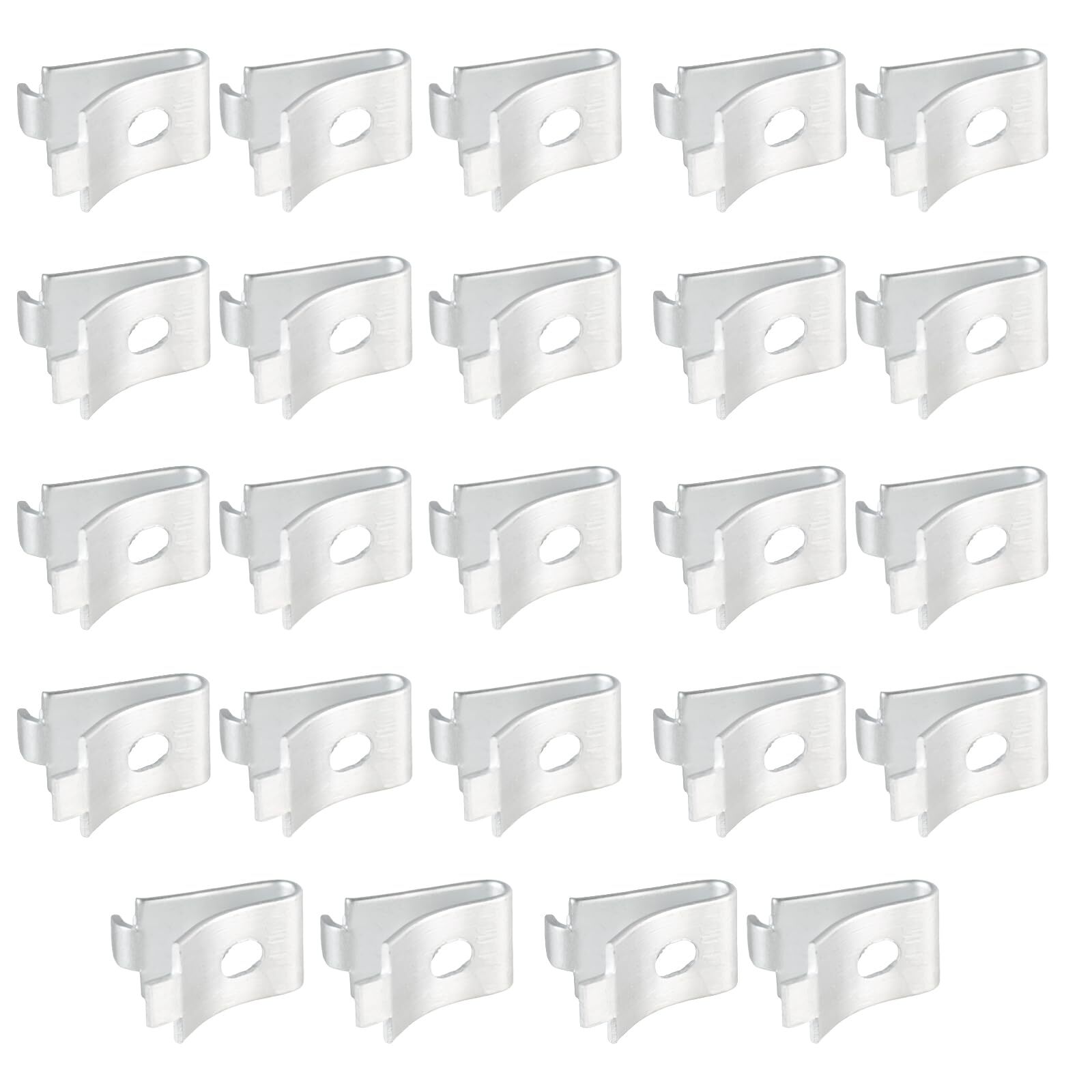24-Pack Adjustable Aluminum Shelf Pegs for Cabinet Brackets & Clips  -image