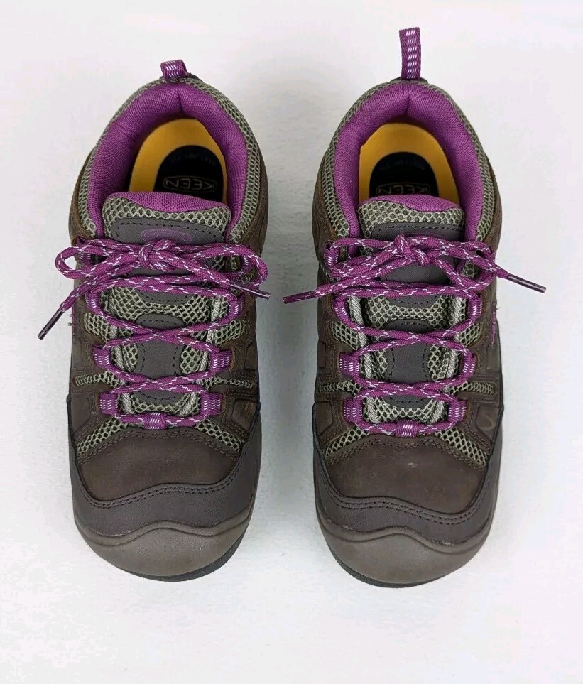 Scarpe da trekking KEEN Circadia da donna taglia 7 5 W marrone tacco blocco LuftCore