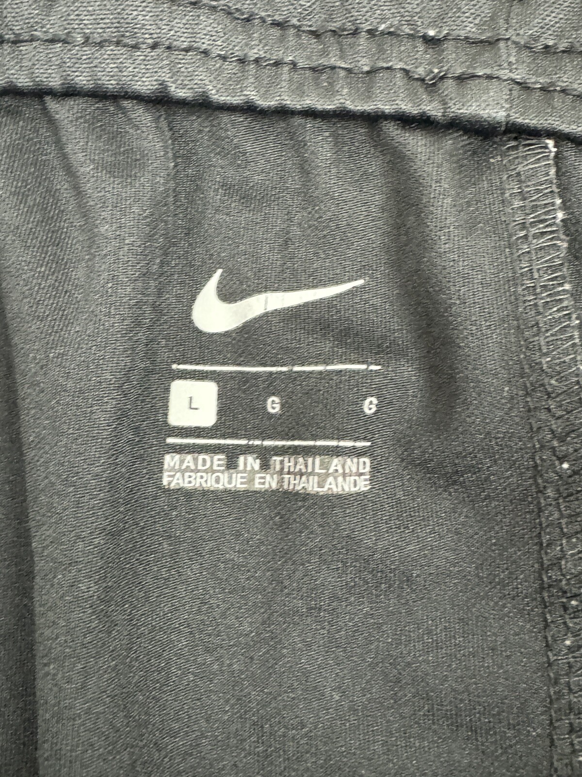 #291 NIKE  Polyester Black Drawstring Track Pants… - image 3