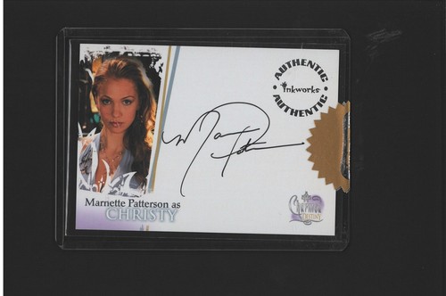Marnette Patterson Auto CHARMED INWORKS Autograph Christy A-11