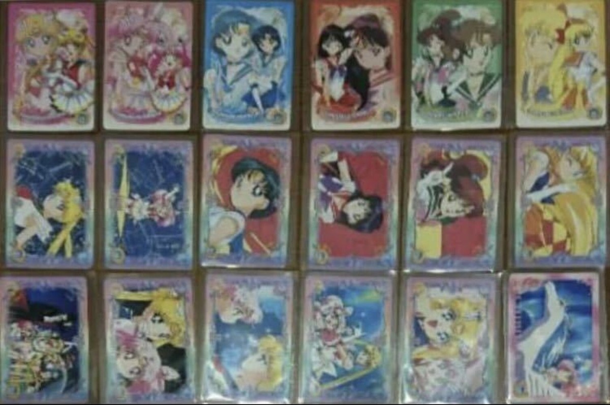 Original, Sailor Moon World 4 normal cards, complete set of Original, Sailor Moon World 4 normal cards, complete set of