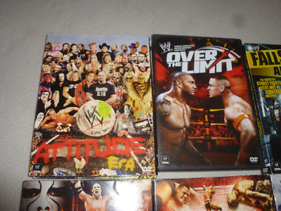 WWF WWE WRESTLING DVD LOT JOHN CENA CHRIS JERICHO RAW ROYAL RUMBLE