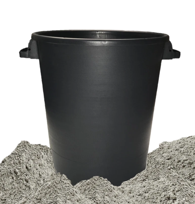 50L DIY BUILDERS CEMENT CONCRETE PLASTER WATER MIXER BIN BUCKET WITH HANDLES