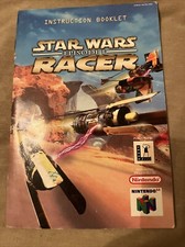 Star Wars Episode 1 Racer MANUAL ONLY Nintendo 64, 1999 Authentic N64