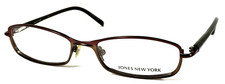 JONES NEW YORK J435 NOS Brown Dark Matte Womens Eyeglasses Frame 52-17-135