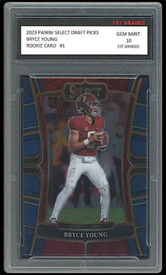 Bryce Young 2023 Panini Select DP 1st Graded 10 NFL Rookie Card RC #1