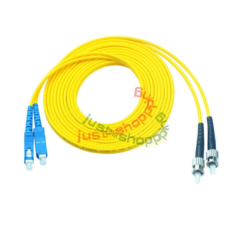 3M SC to ST Fiber Optic Patch Cord Jumper Cable Single Mode Duplex 9/125 Cable - Photo 1/1