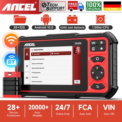 ANCEL DS300 OBD2 Scanner KFZ Diagnosegerät Bidirektional Test IMMO ECU KODIERUNG