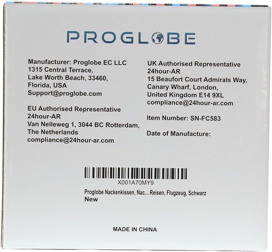 Black Memory Foam Neck Pillow with 3D Eye Mask - Ultimate Travel Comfort Kit