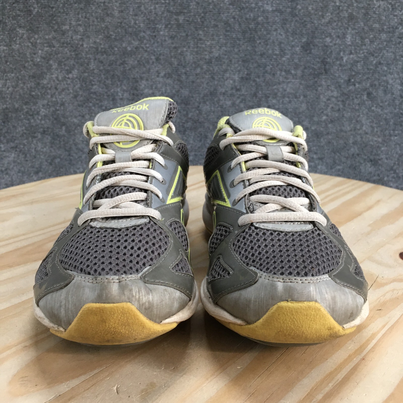 Reebok Shoes Womens 6.5 Simply Tone Athletic Training Sneakers Gray Yellow Mesh image 7