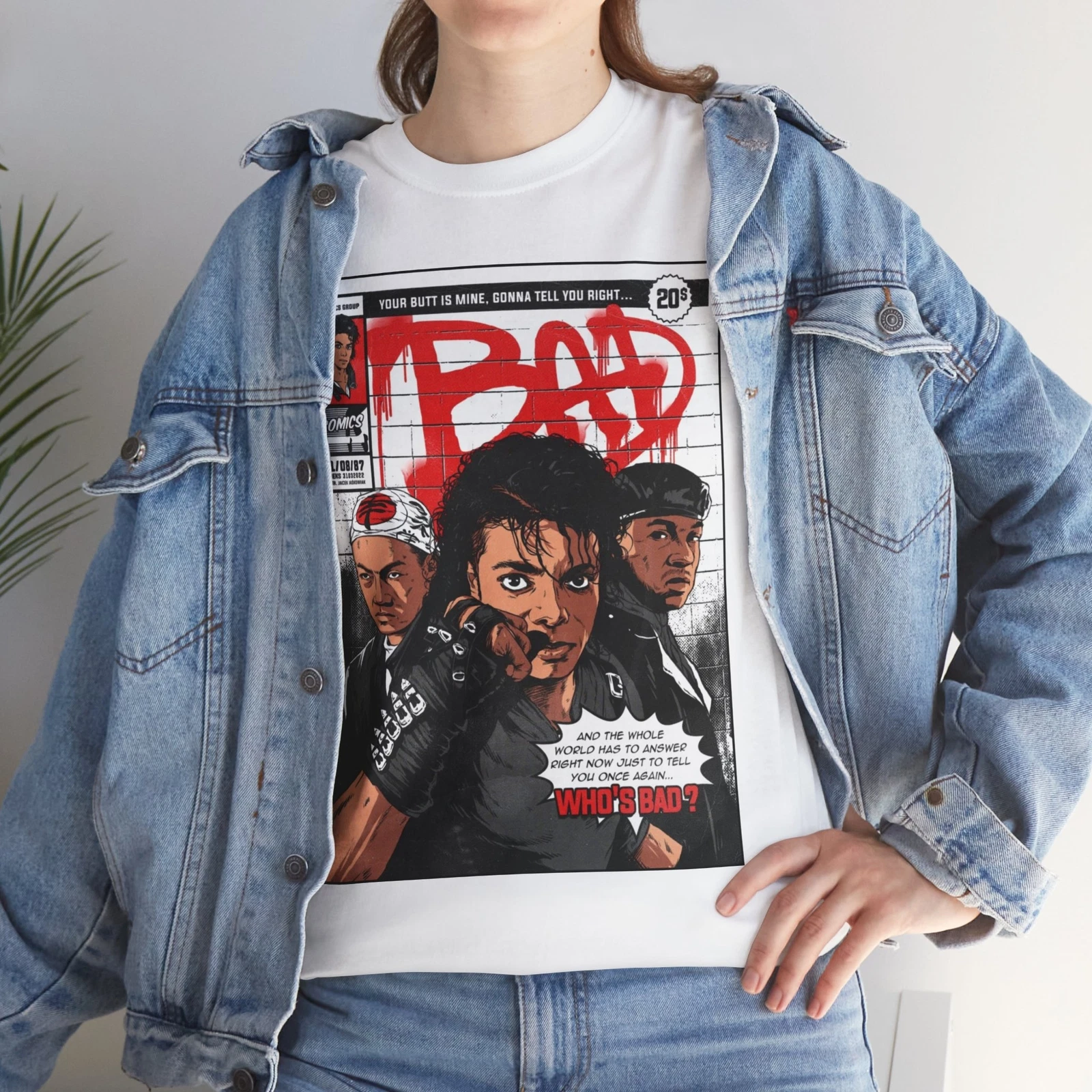 Michael Jackson Bad T shirt Unisex Heavy Cotton Tee