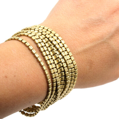 Kiam Collection Gold Bracelet L Kiam Family Bracelet Antiqued Gold / Bronze & Silver Tones  main image 4
