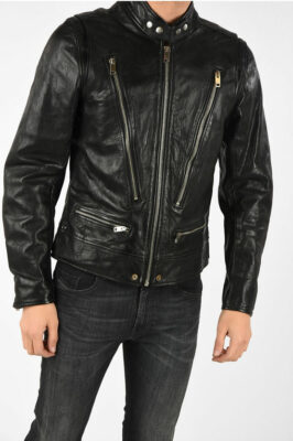 DIESEL Lederjacke L-HARDSTYLE Bikerjacke - Schwarz - GR. XXL - NEU & Original