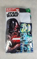 Disney Star Wars Cotton Briefs Underwear Boys Size 4 New Missing 1 Pair