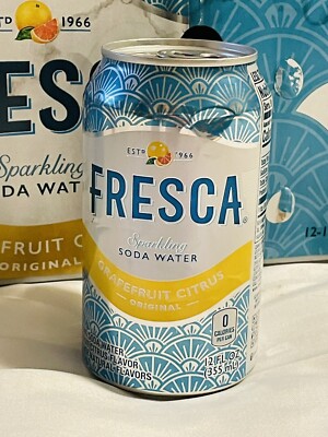 Fresca Sparkling Soda Pop New Sealed Factory Error 1/2 Empty Full Pop Can RARE