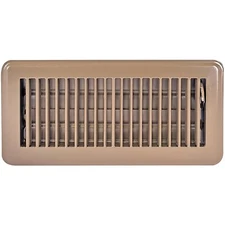4 x 10 Inch Duct Opening Brown Air Vent Cover for Floor One-Way Ventilation