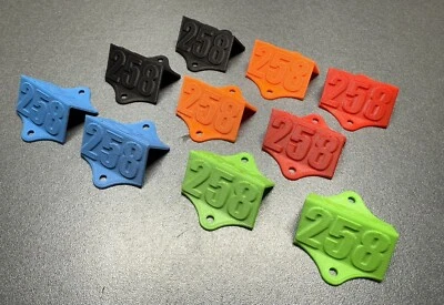 Roof fins Ideal For Mardave & Kamtec Mini Stocks 1/12 Oval