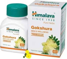 Himalaya Gokshura Men's Wellness 60 Tablets FREE SHIPPING WORLDWIDE pack of 3