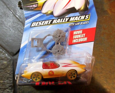 SPEED RACER~Desert Rally Mach 5 DIECAST RACECAR~NWT with Car Saw