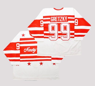 Youth/Men Retro Gretzky #99 Ninety Nine Hockey Jersey Sewn Custom