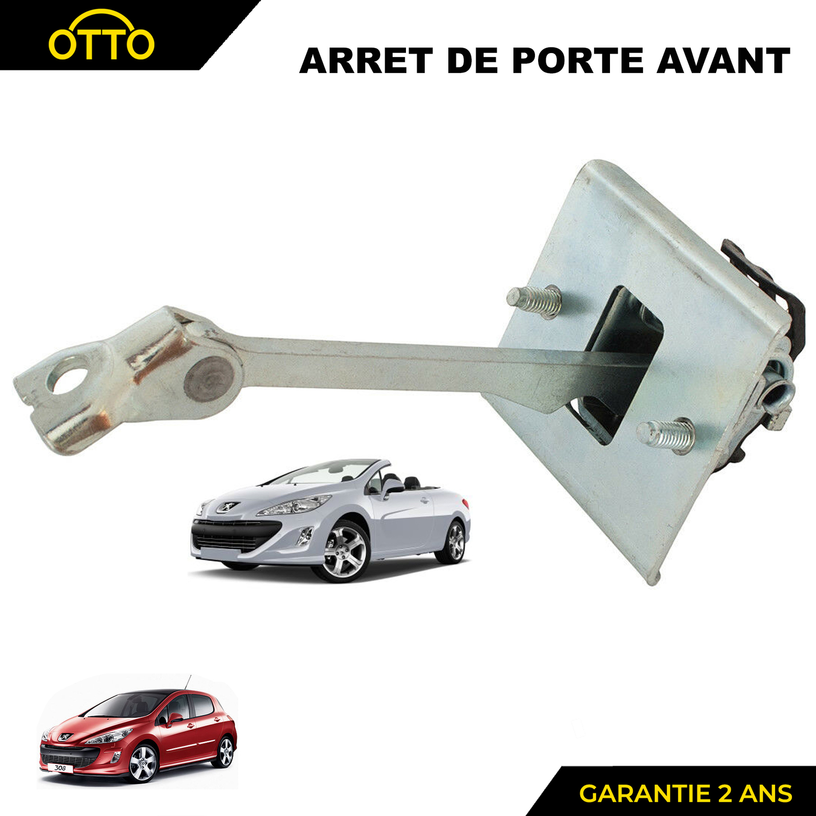 Résoudre le grincement de porte avant 308 avec le tirant de butée 9181N2