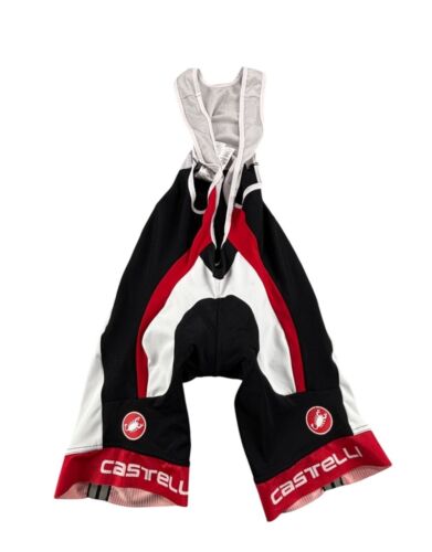 Castelli Mens Cycling Bib Shorts XL Black/Red/White