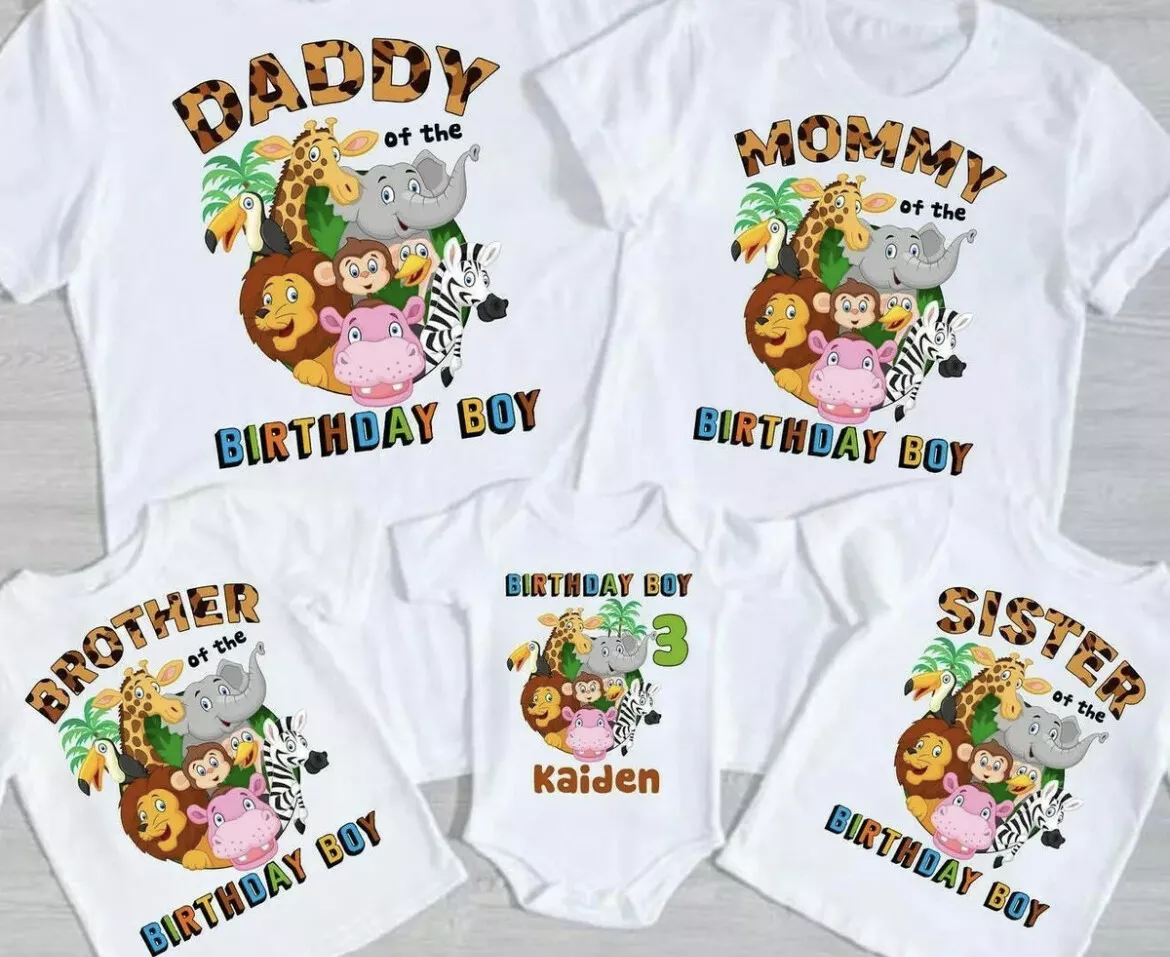 Jungle theme hotsell birthday shirt