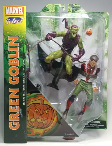 FIGURA DE ACCIÓN EUROPEA DIAMOND SELECT 2024 SPIDER-MAN DUENDE VERDE 7" SELLADA