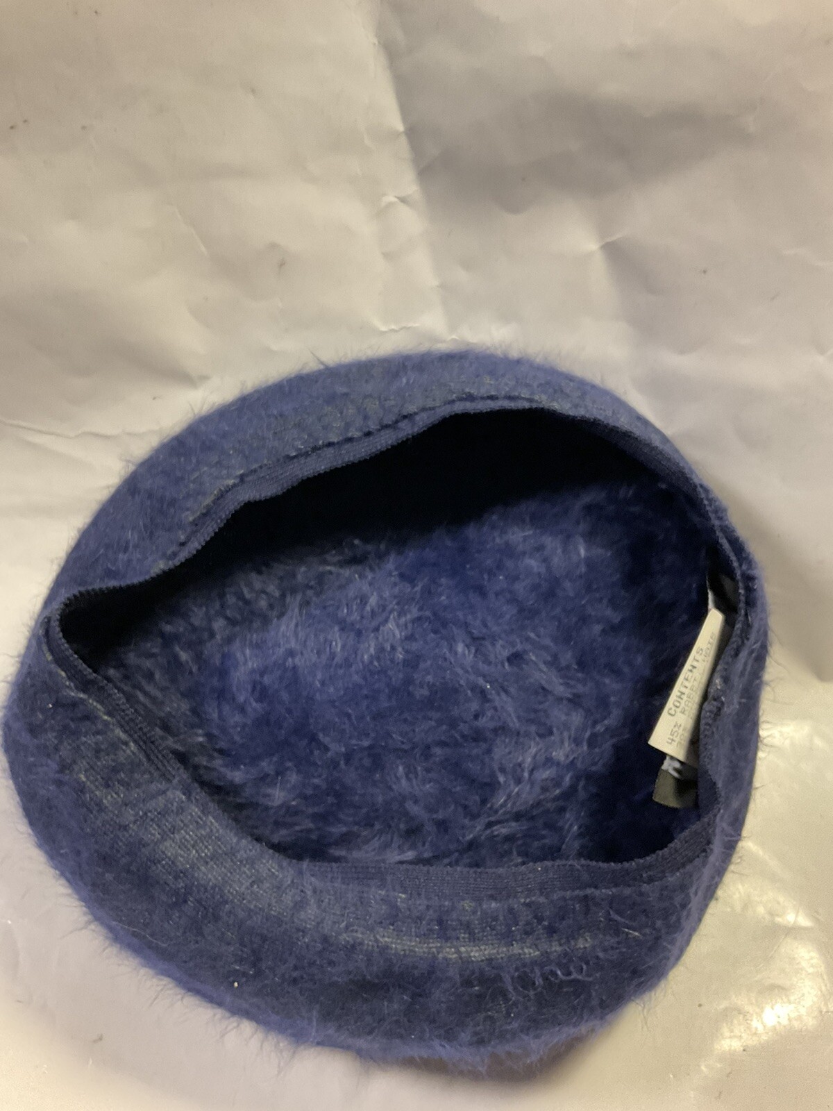 Vintage 60s Kangol  Furgora Janie Rabbit Fur Beret Hat Cap Blue England image 8