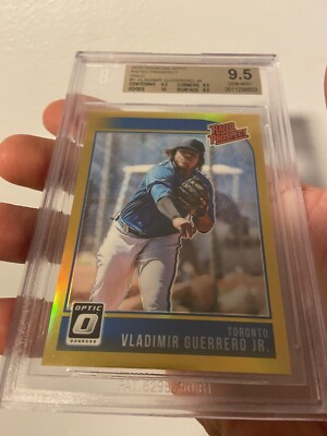2018 Donruss Optic Rated Pros. Gold Vladimir Guerrero Jr. RC /10! BGS 9.5 POP 1!