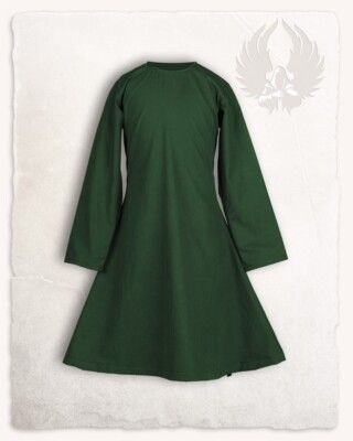 Mytholon Lisbeth Mädchenkleid Baumwolle Grün 128 Larp Mittelalter #17153