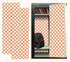 Magnetic Locker Wallpaper Made in USA - Pack of 2 Rolls Polka Dot vg 005 