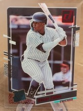 2023 Chronicles Clearly Donruss Rated Rookie Oscar Colas Red /100 White Sox