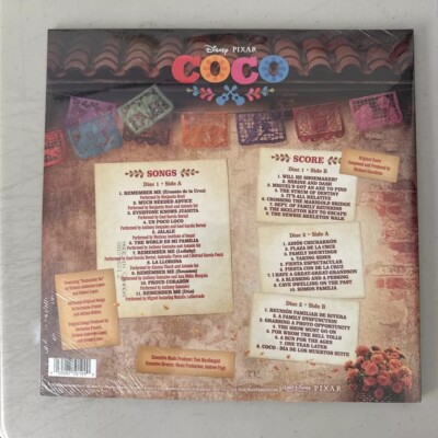 Disney Pixar CoCo Soundtrack 2 LP Marigold Azul Colored Vinyl New