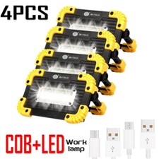 4pcs Led Cob Work Lights Spotlight Floodlight Rechargeable Emergency Flashlight 4pcs Led Cob Work Lights Spotlight Floodlight Rechargeable Emergency Flashlight