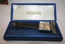 Orologio da polso anni 70 marca Monvis   mai usato fondo  negozio NOS 