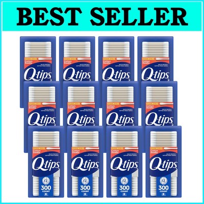 300 Count Antimicrobial Cotton Swabs - Eco-Friendly Beauty & Cleaning Toolkit