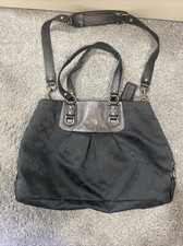 Coach Sig Logo Large Satchel and Wallet. Grey. MSRP 398