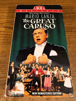 The Great Caruso VHS VCR Video Tape Movie Mario L ANZA Used