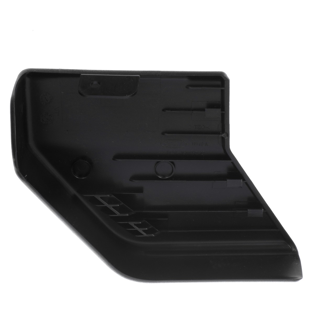 Genuine Ford OEM Running Board End Caps For 2010-2014 F-150 - Front & Rear, Black Plastic (Part #AL3Z-16A454-AA)
