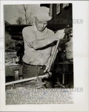 1963 Press Photo John F. Kennedy classmate Robert Freeman in Jackson, N.H.