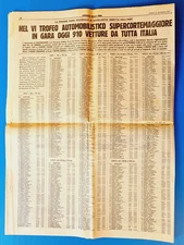 CORRIERE DELLA SERA 21 SEPTEMBER 1957 LIST OF PARTICIPANTS SUPERCORTEMAGGIORE